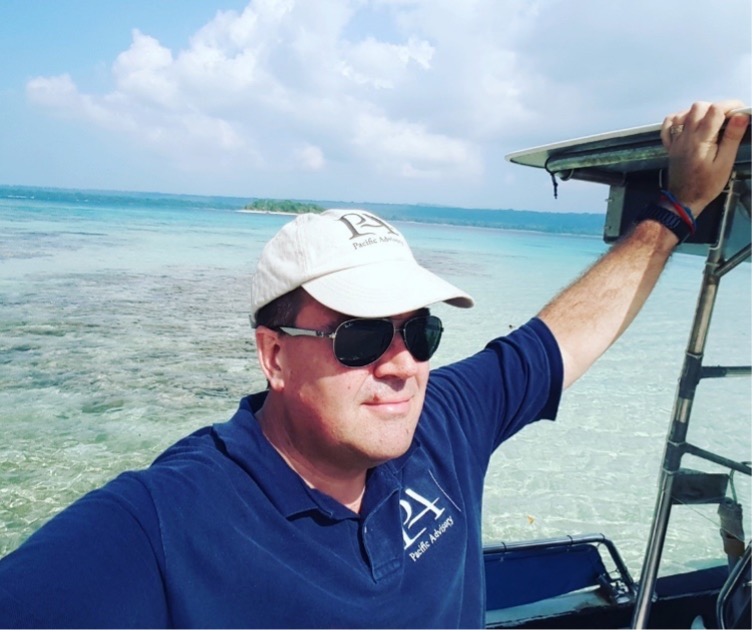 Glen in his role at Pacific Advisory, frequently has to travel by boat between the many offshore islands of Vanuatu. Photo: Glen Craig