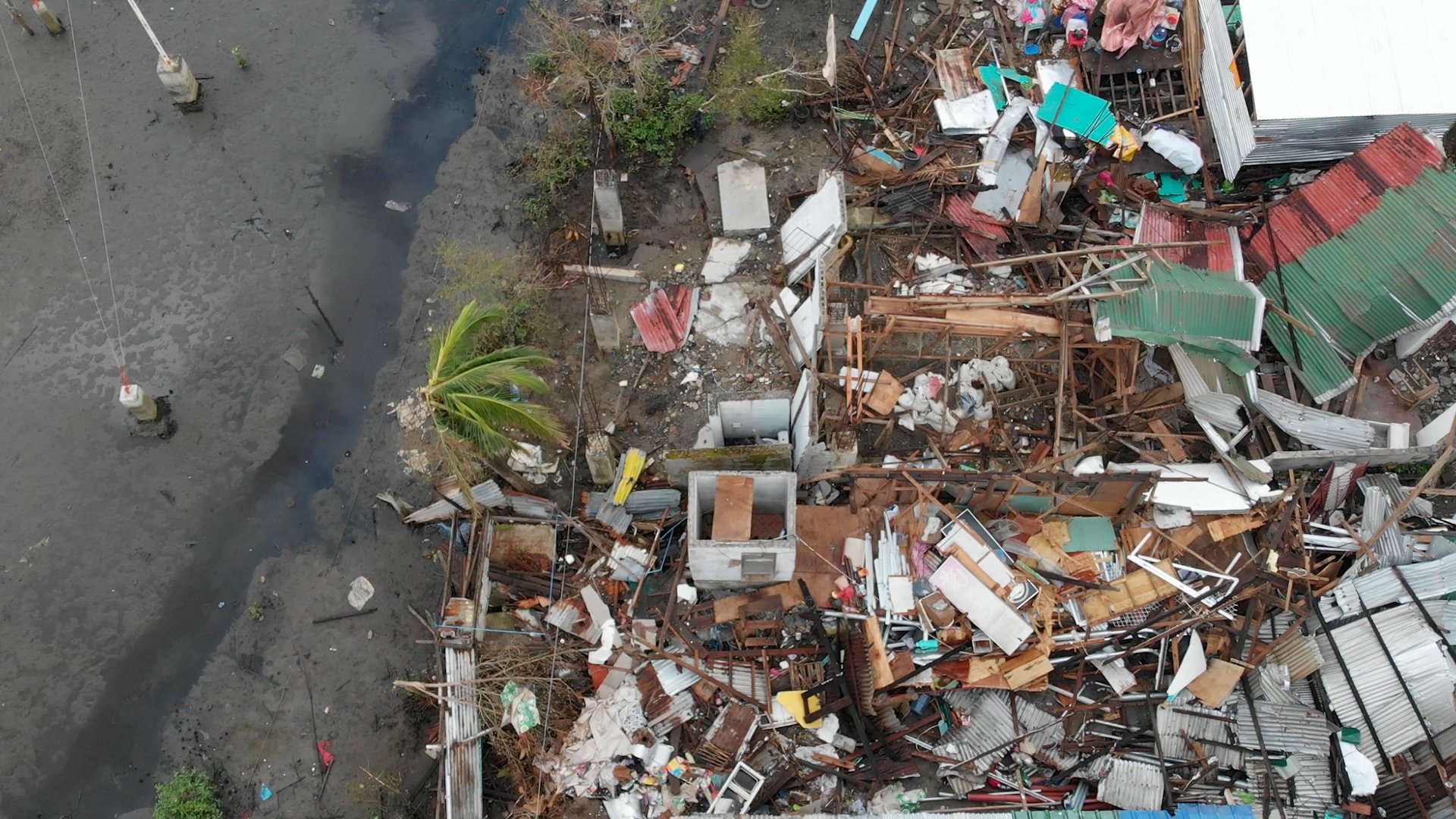 Destruction in Surigao City, Caraga region