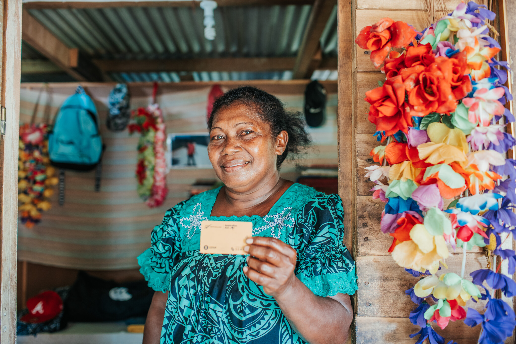 A beneficiary of Vanuatu Unblocked Cash project