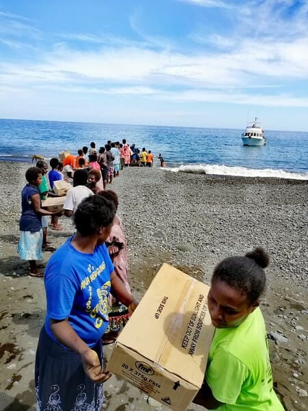 Aid packages distribution Source: VBRC/Glen Craig