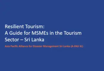 Resilient Tourism: A Guide for MSMEs in the Tourism Sector – Sri Lanka 