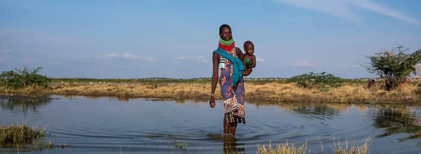 A mother and her child in Turkana region