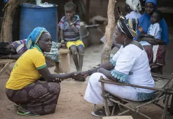 Displaced families are hosted by local communities in Burkina Faso Displaced families are hosted by local communities in Burkina Faso