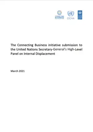 The Connecting Business initiative submission to the United Nations Secretary-General’s High-Level Panel on Internal Displacement